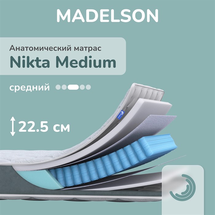 Анатомический матрас Nikta Medium, средняя